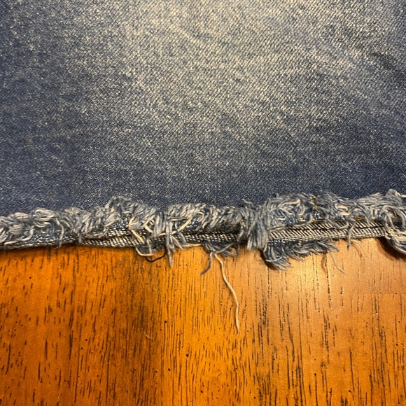 Avenue denim western skirt.  Size 10. I would consider this a mini - Picture 3 of 11